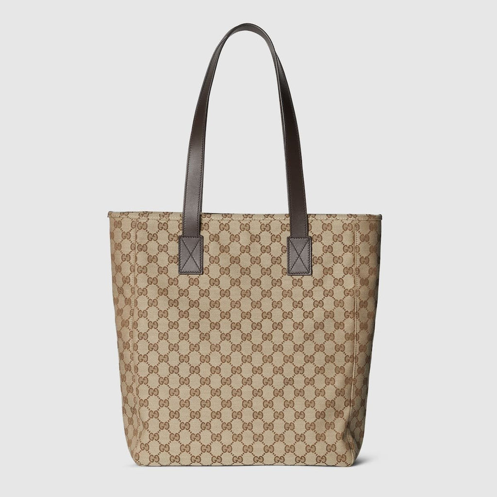 Gucci canvas large tote bag