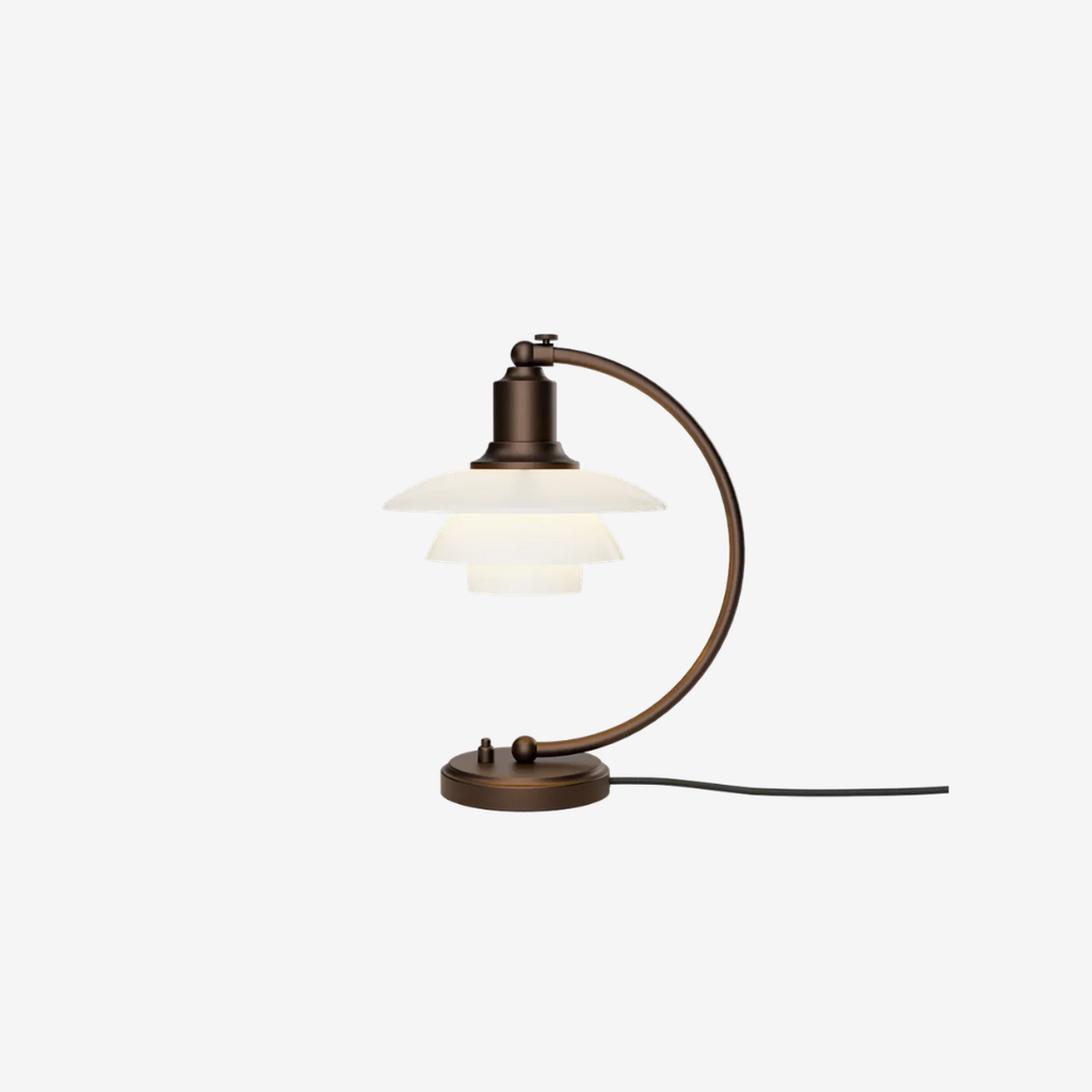 PH 2/2 Luna aged brass opal bordlampe
