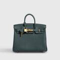 Hermès Birkin 25 Togo Vert Fonce Gold Hardware