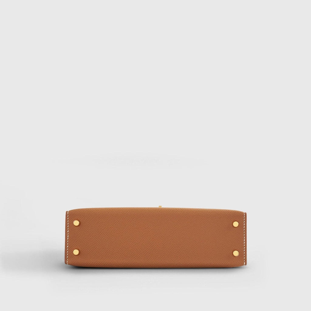 Hermès Kelly Mini Epsom Gold Sellier Gold Hardware