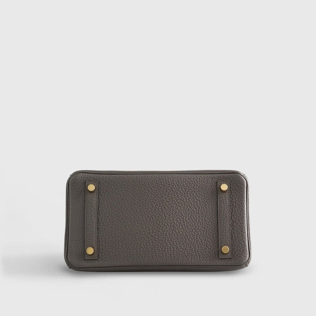 Hermès Birkin 25 Togo Gris Etain Gold Hardware
