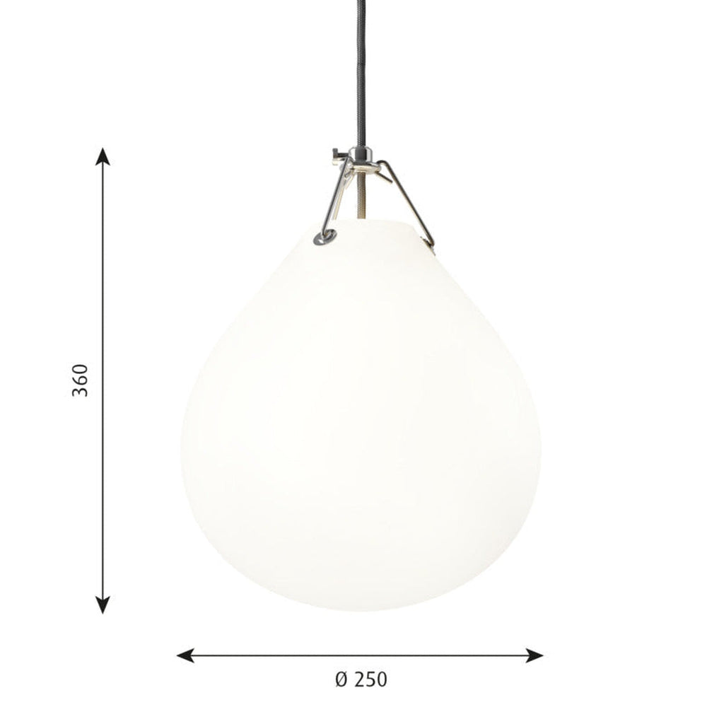 Moser taklampe Ø25 - Hvit - Hvit