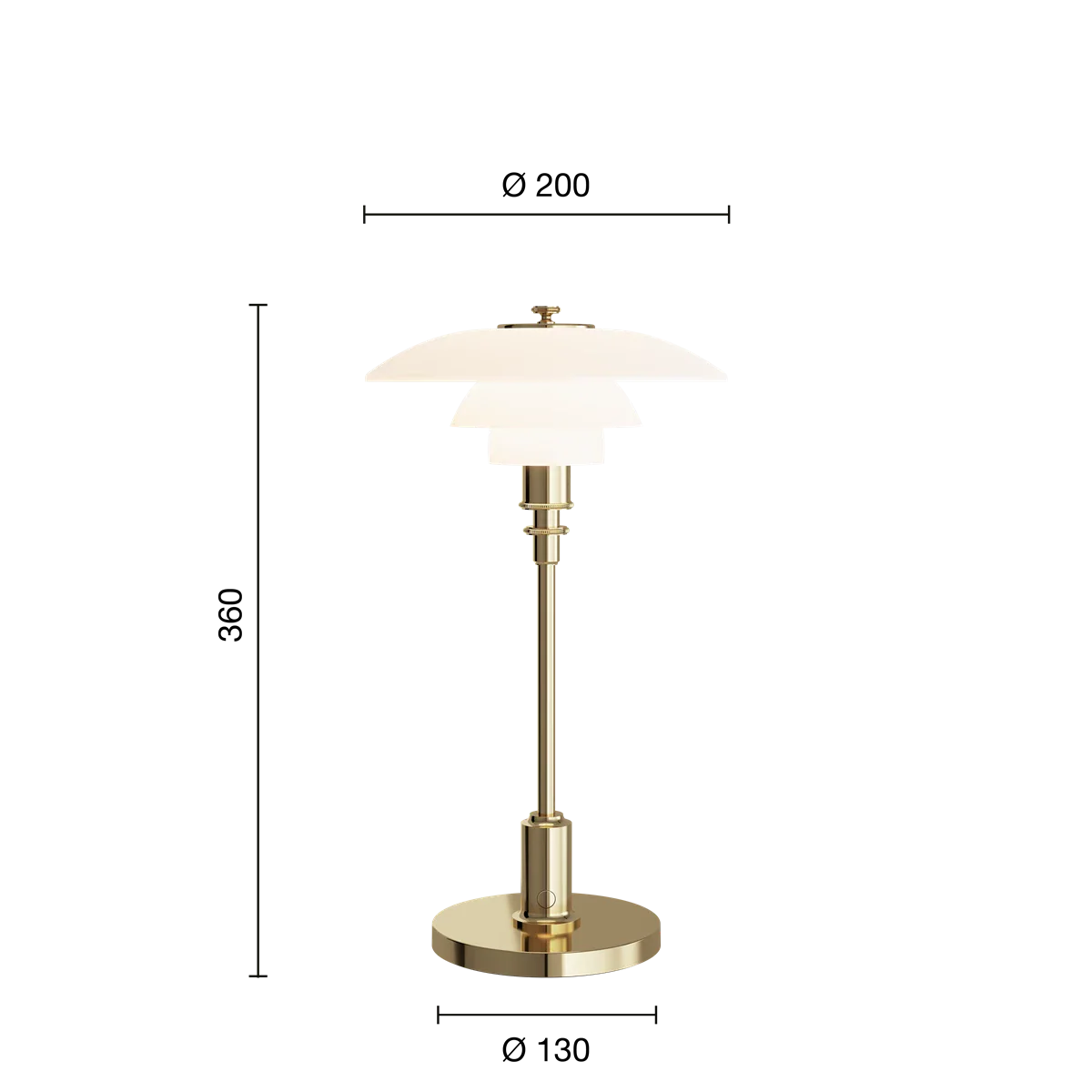 PH 2/1 Portable bordlampe