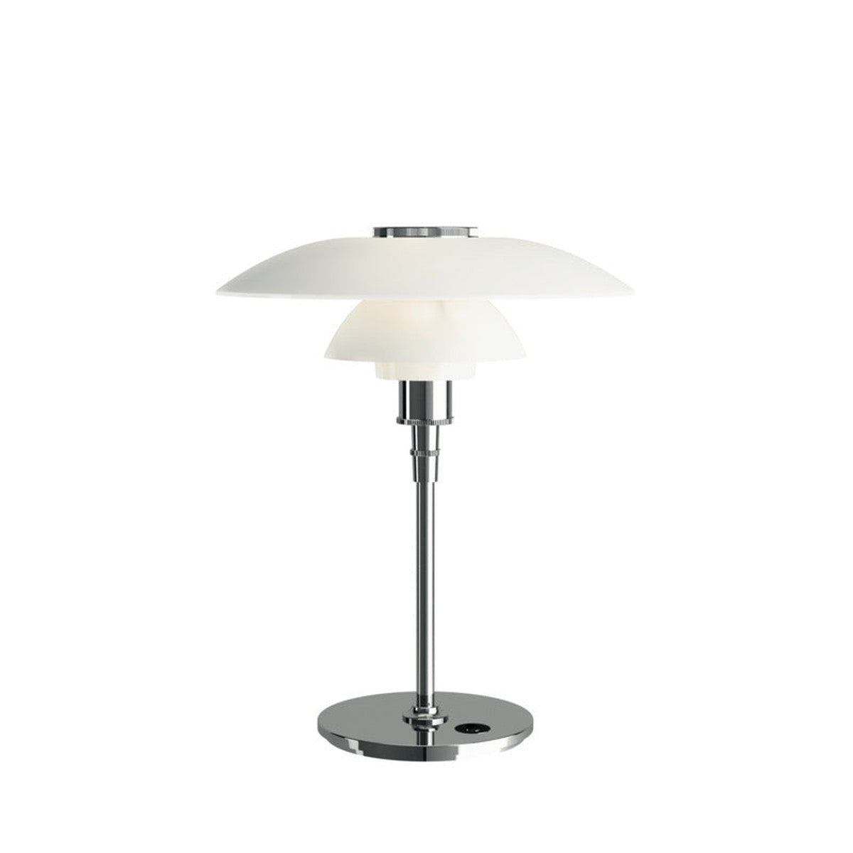 PH 4½-3½ glass bordlampe Hvit