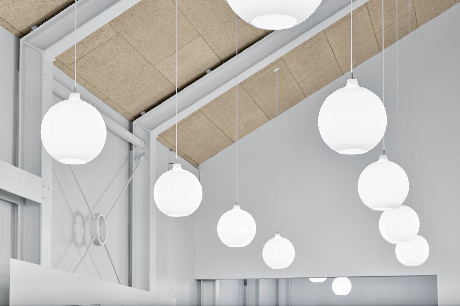 Wohlert taklampe Ø35 - Opal