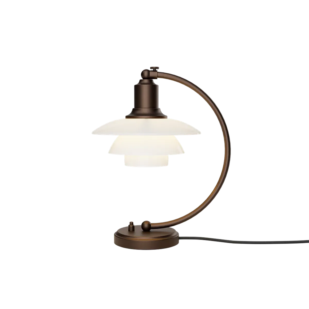 PH 2/2 Luna aged brass opal bordlampe