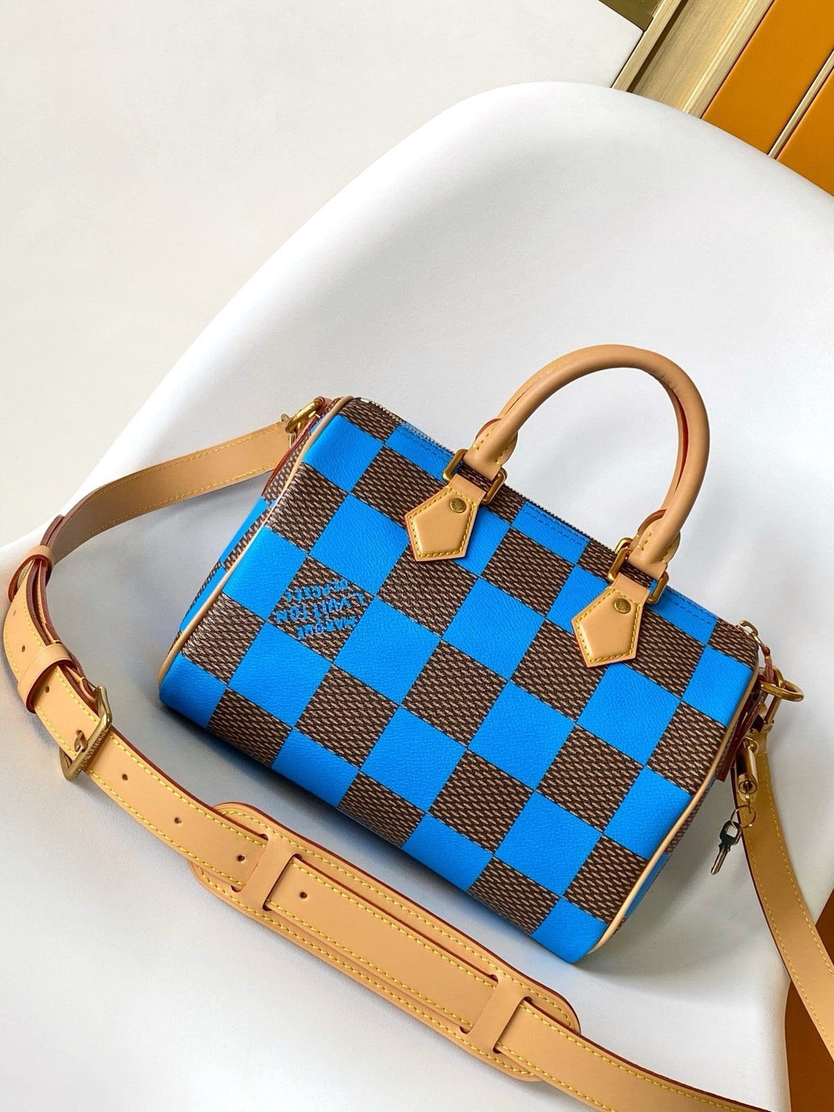 Louis Vuitton N40585 Speedy 25 Bandoulière Damier Pop