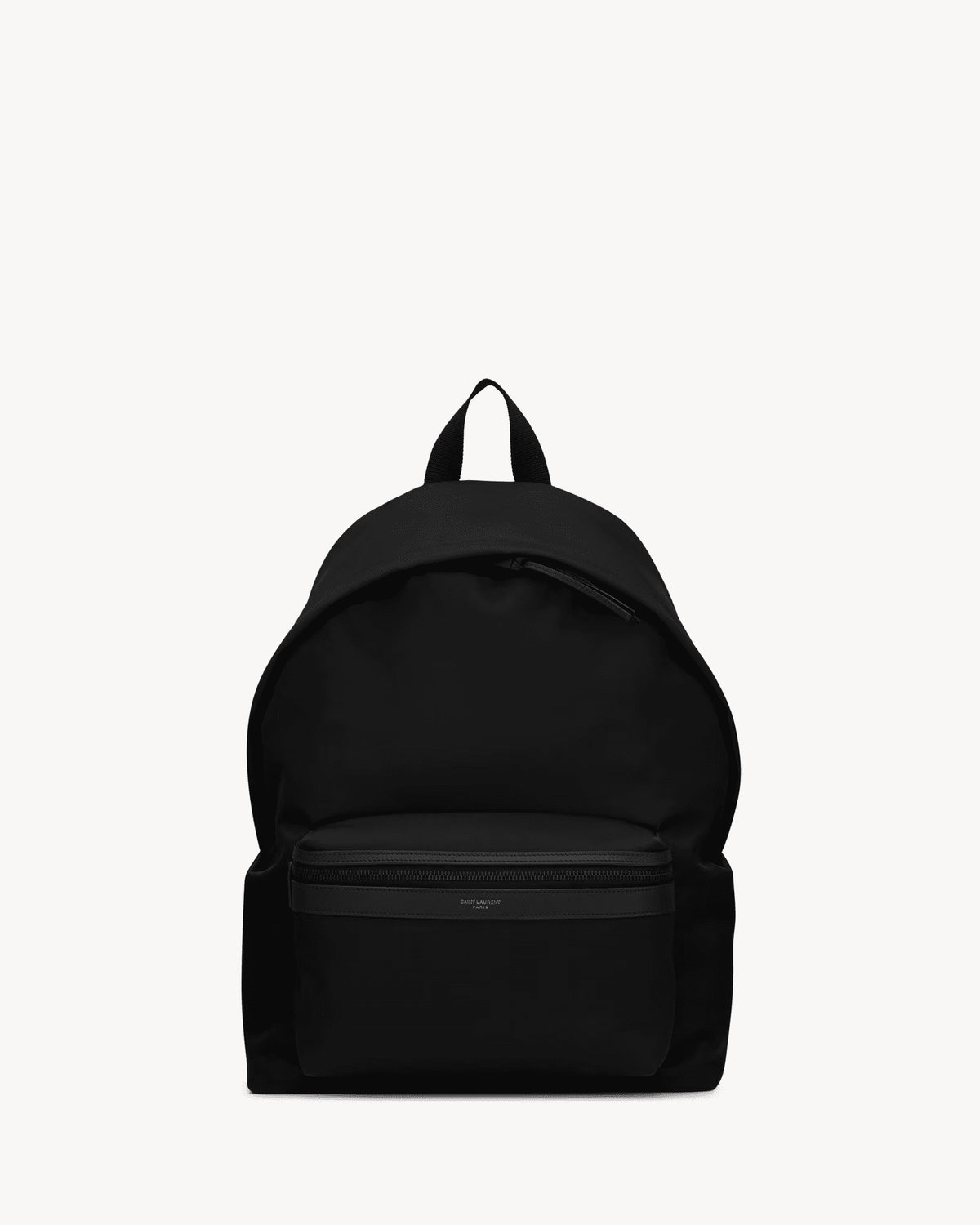 Saint Laurent City backpack in ECONYL®, smooth leather and nylon