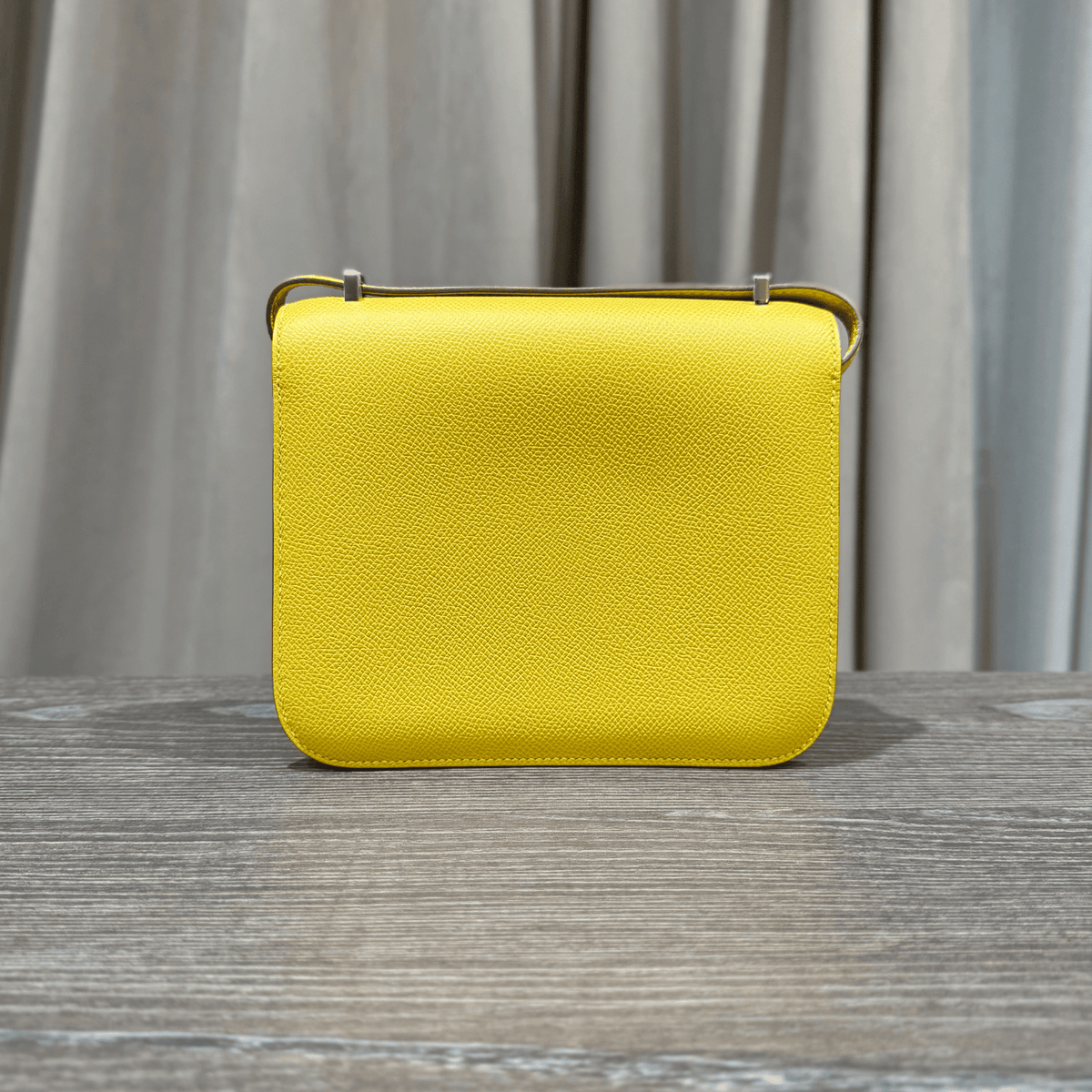 Hermès Cumin Constance 18 Mini Mirror Epsom Palladium Hardware
